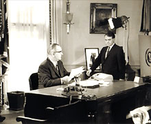 President Johnson and Jack Joseph Valenti