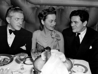 Anatole Litvak with Olivia and John.