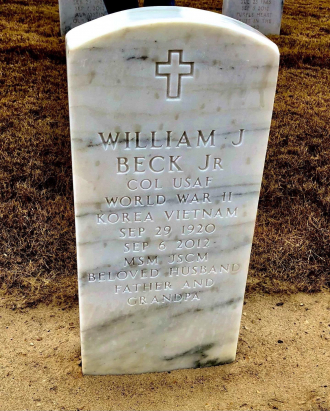 Bill Beck's gravestone