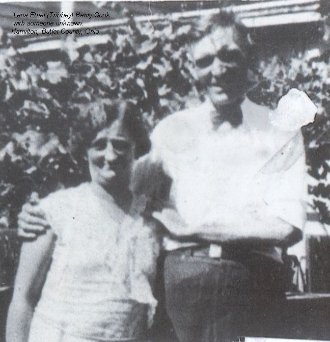Lena (Tribbey) Henry Cook with someone unidentified