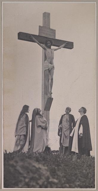 [Crucifixion, frontal, with Mary, Mary Magdalene, Joseph...