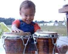 Chaeoke  Jones with bongos 1978