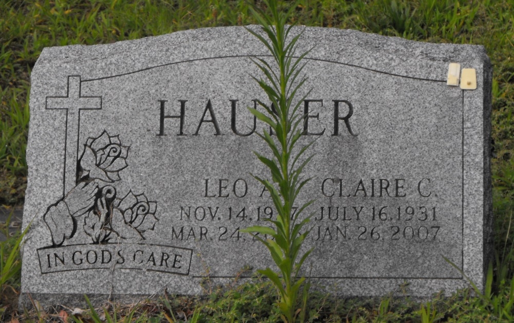 Claire C Hauser gravesite