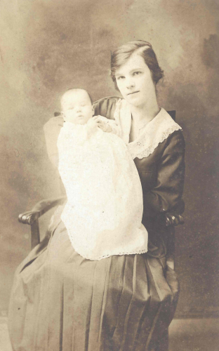 Young woman with baby