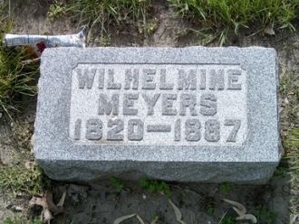 Wilhelmine Alfeld gravestone