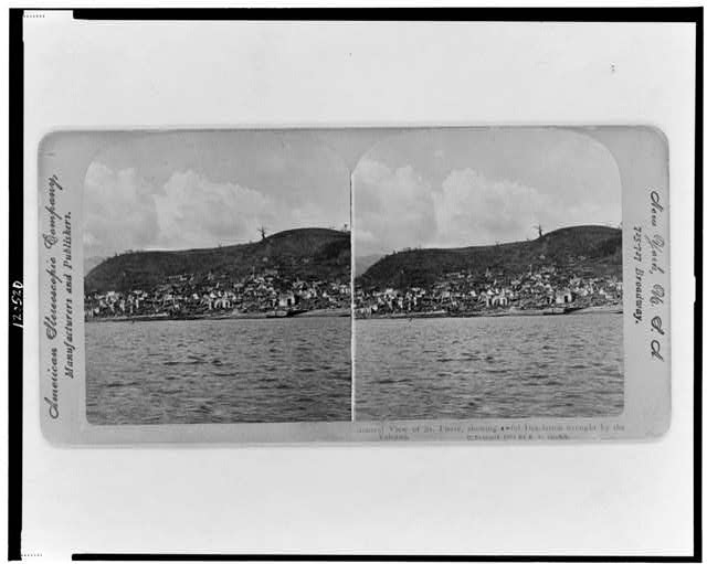 General view of St. Pierre, showing awful desolation...