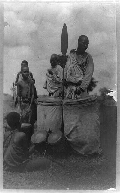 King of Uganda and royal drummer with his ears cut off by...