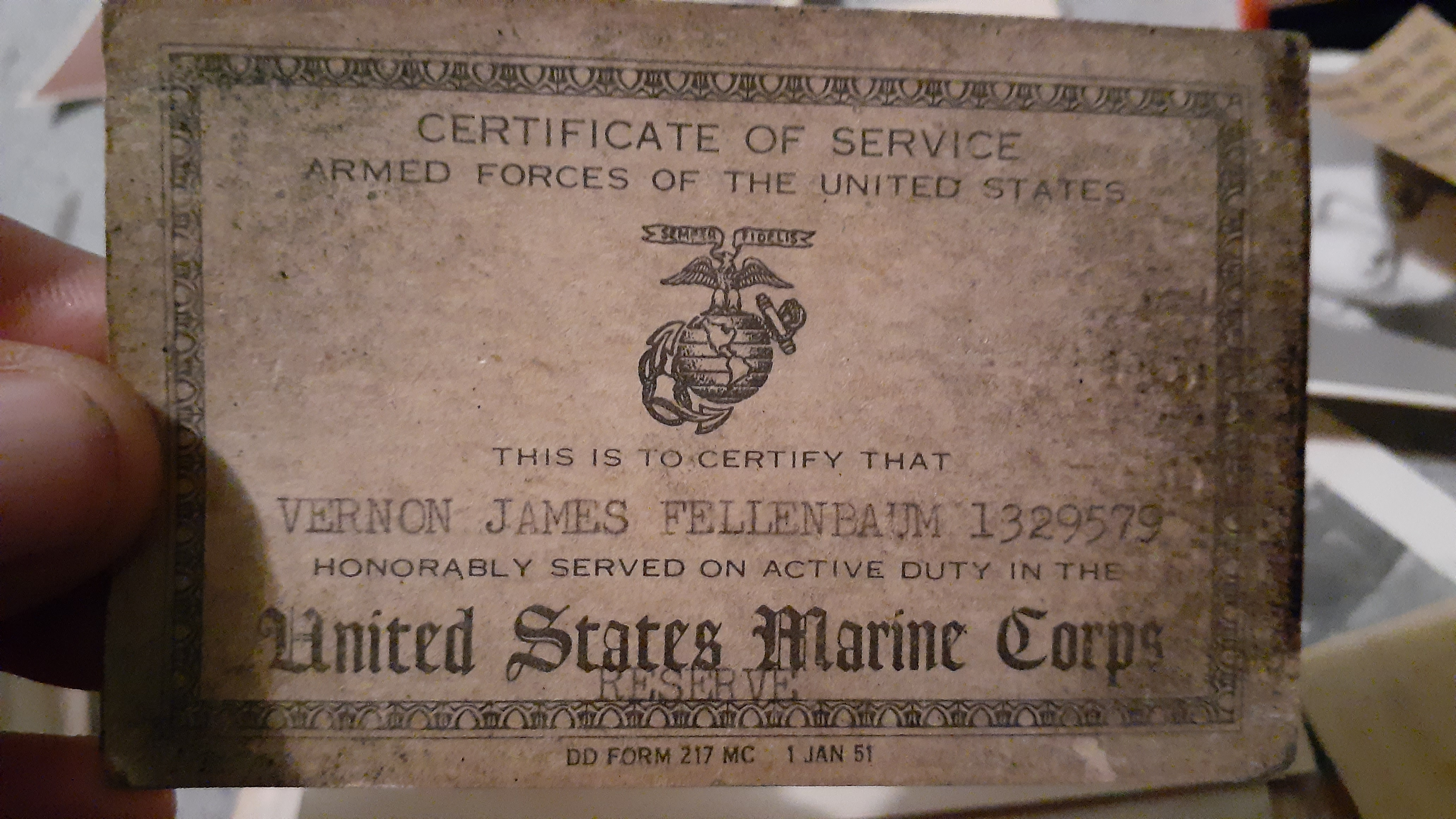 Vernon J Fellenbaum