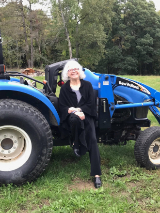 Maura on the farm