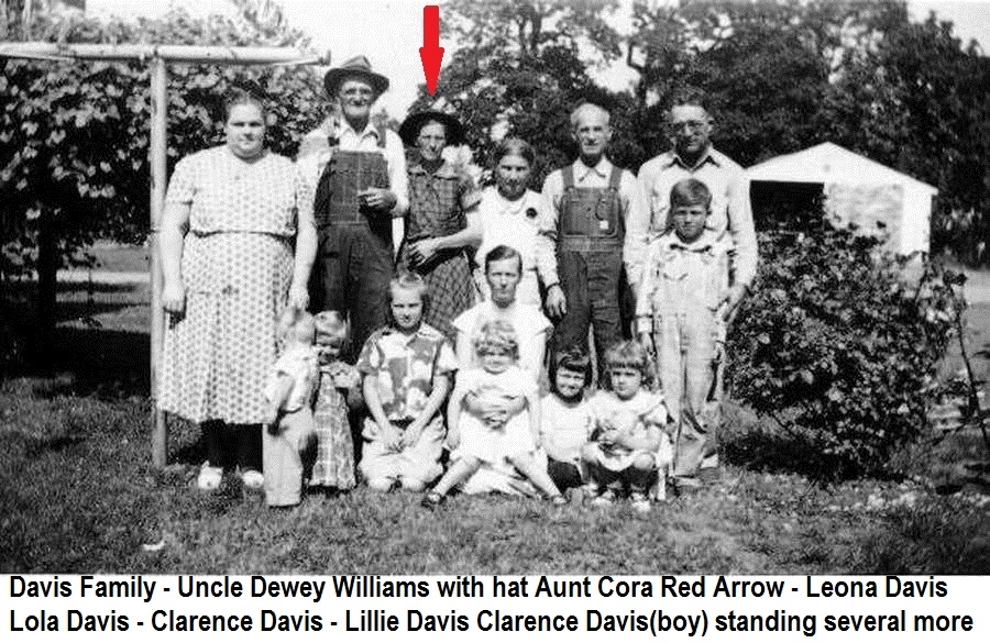 Dewey & Cora (Davis) Williams family