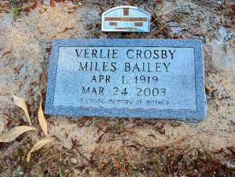 Verlie A. (Crosby) Bailey Gravesite