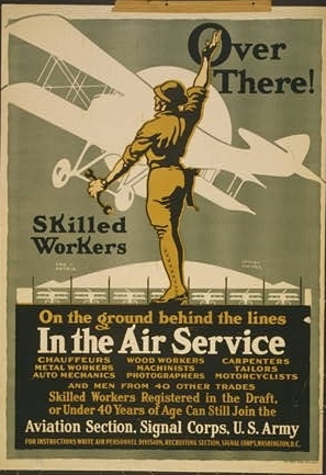 Over there! Skilled workers On the ground behind the...