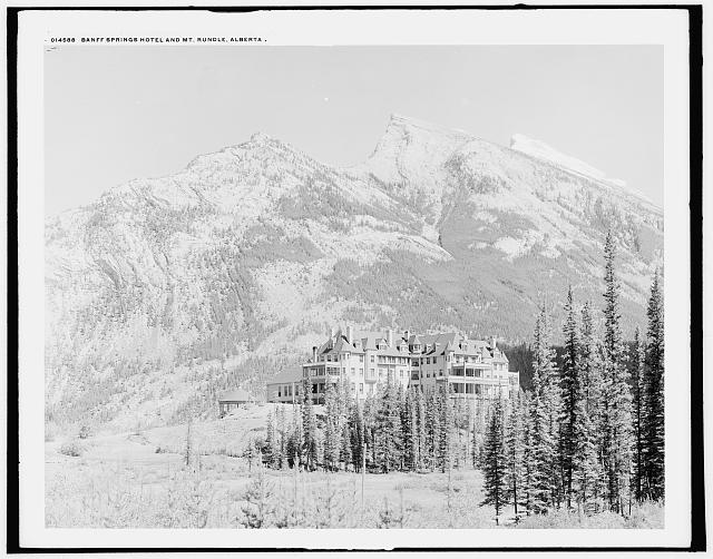 Banff Springs Hotel and Mt. Rundle, Alberta
