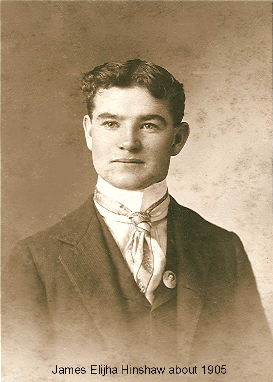 James Elijha Hinshaw, IN 1905
