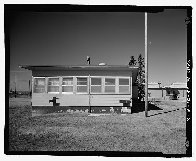 2. East elevation, view to west. - Ellsworth Air Force...