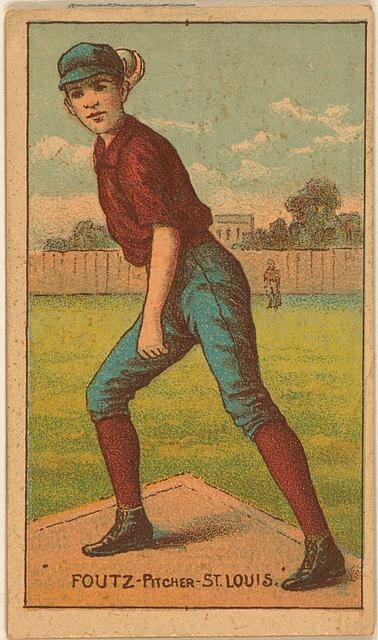 [Dave Foutz, St. Louis Browns, baseball card portrait]