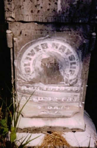 Oliver Hayslip gravesite