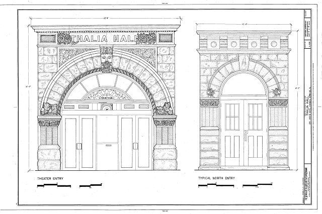 Theater Entry, Typical North Entry - Thalia Hall,...