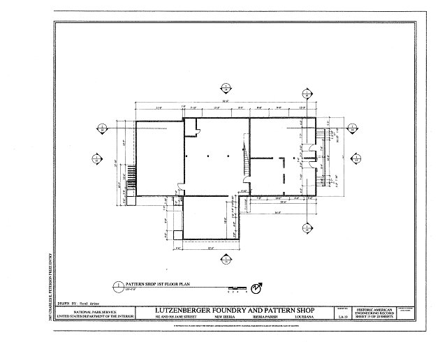 Pattern Shop First Floor Plan - Lutzenberger Foundry and...