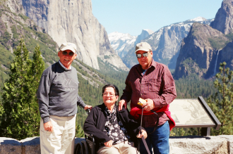 Zoila, Jaime and Tito at Yosemite National Park, California