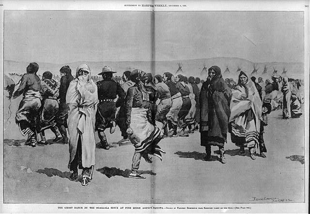 The Ghost dance by the Sioux