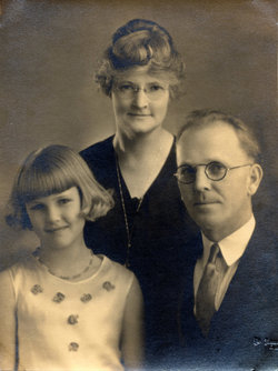 Barbara with her parents.