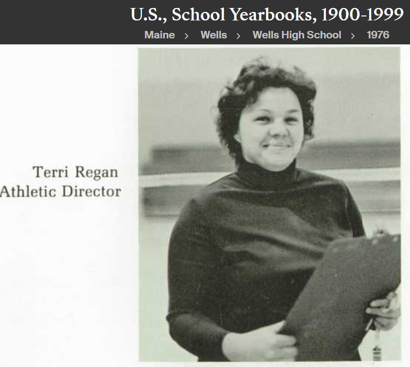 Terri Jean Daly-Regan--U.S., School Yearbooks, 1900-1999(1976)Teacher phys. Ed.-a
