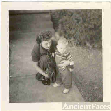 Marie Trowbridge with grandson