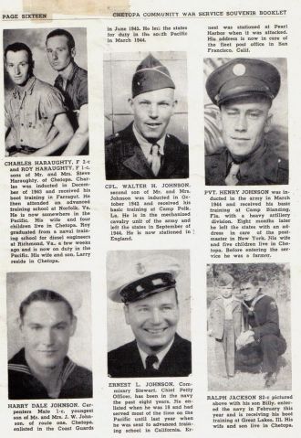 ted stafford's Army Book Kansas - H, J surnames