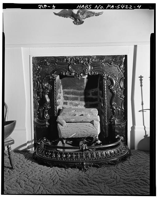 4. DETAIL OF FIREPLACE ON SOUTH WALL OF ROOM IN NORTHWEST...