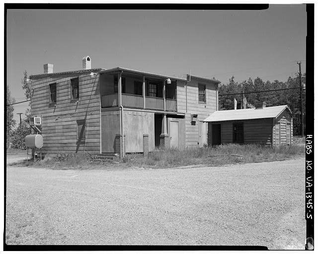 5. Oblique view of rear (southeast) and right side...