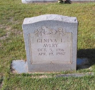 Geneva L. Avery gravesite