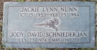 Jackie Nunn and Jody Schniederjan Gravesite