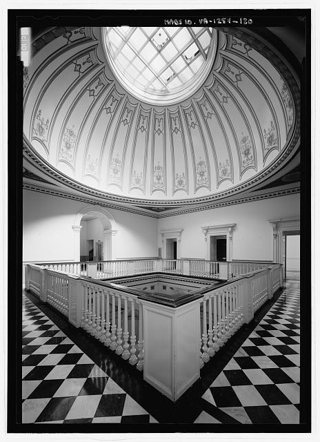 Third floor, view of the rotunda looking from the south...