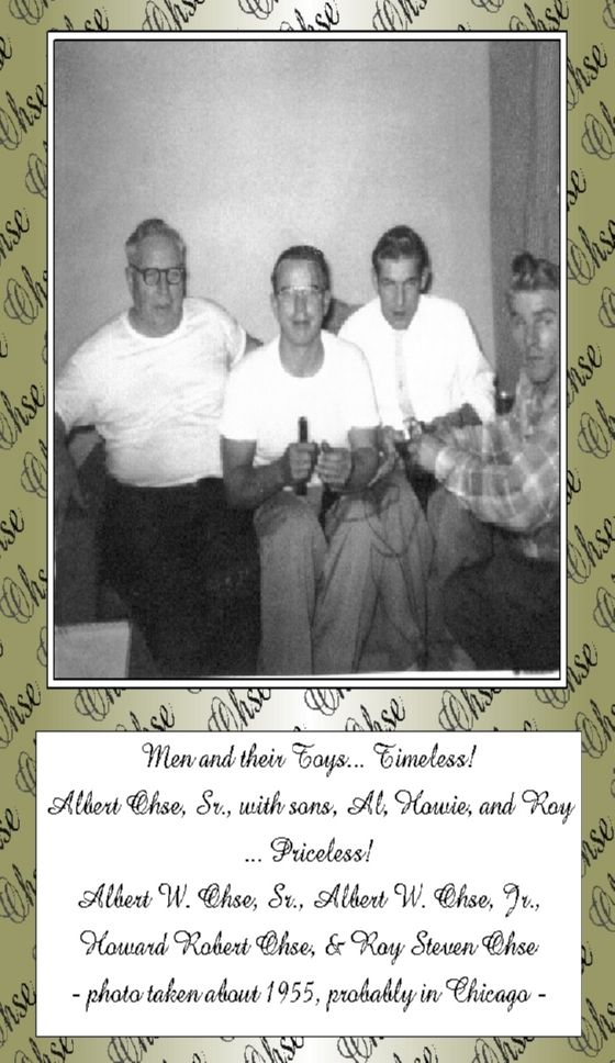 Albert Ohse with sons, Al, Howie, & Roy