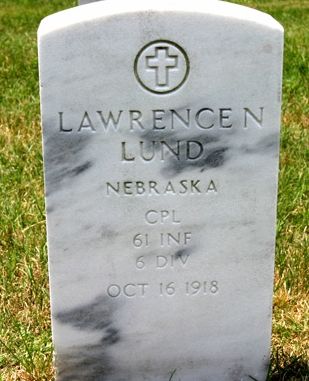 L. Noble Lund Arlington Gravesite: WWI
