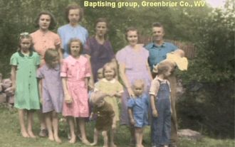 Baptising Group, Greenbrier County
