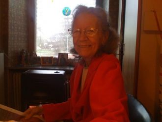 Ingeborg Rhodin at home