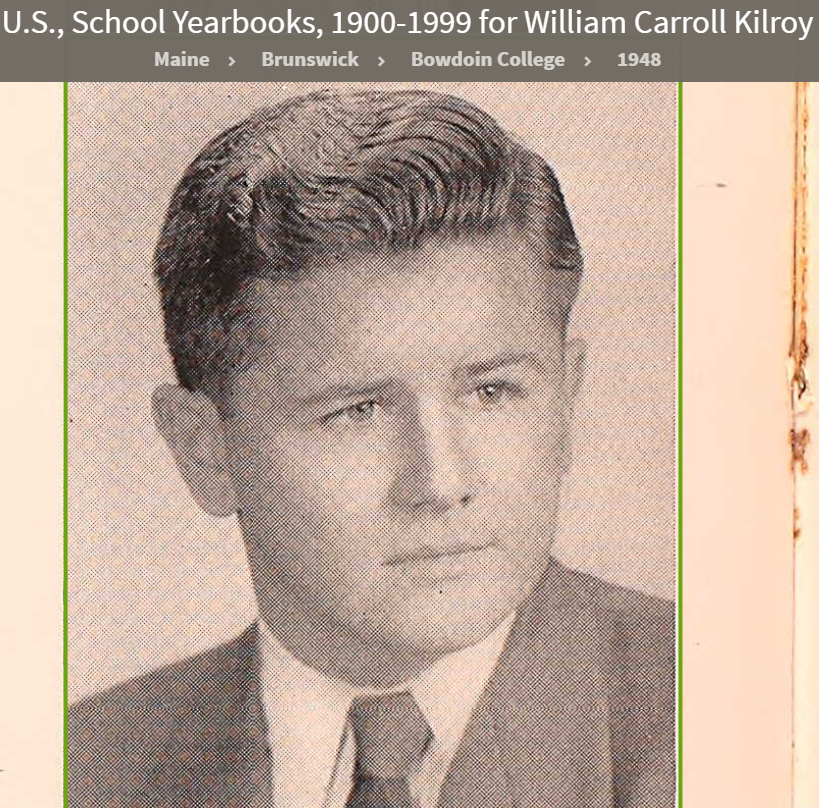 William Carrol Kilroy--U.S., School Yearbooks, 1900-1999(1948) a