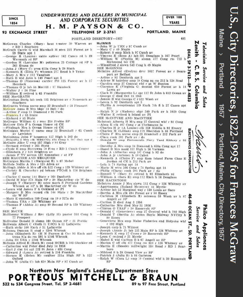Frances Irene (Connellan) McGraw