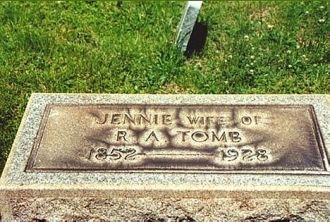 Headstone of Jennie Tomb