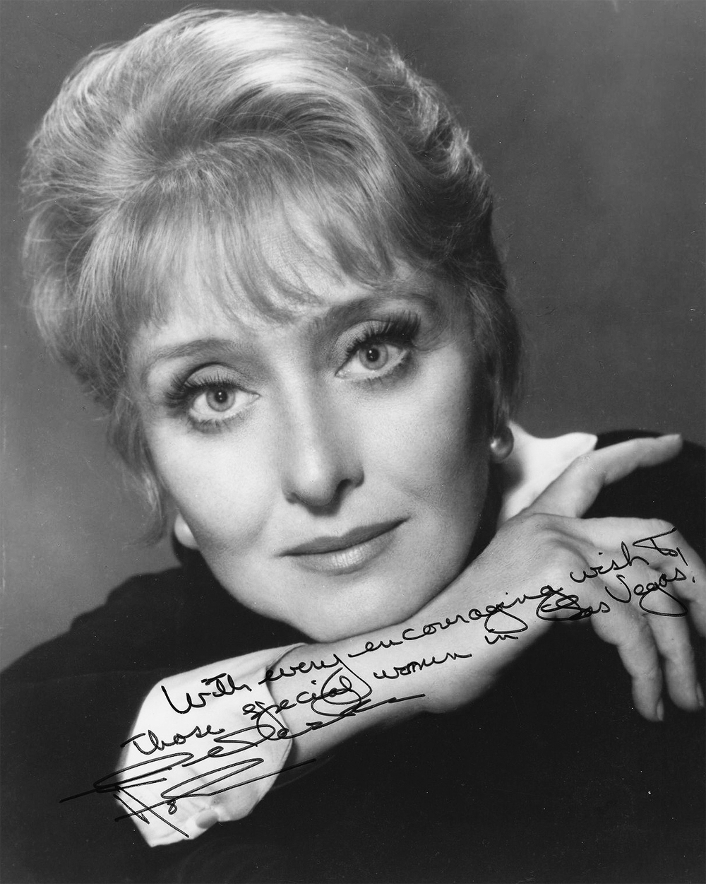 Celeste Holm and autograph