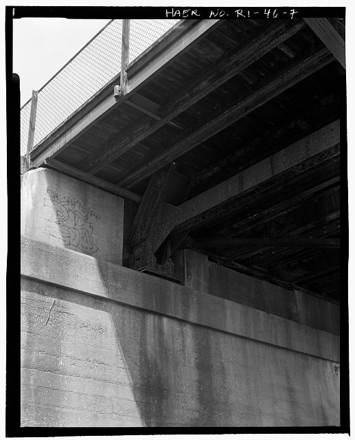 7. Detail view of underside of bridge looking south. -...