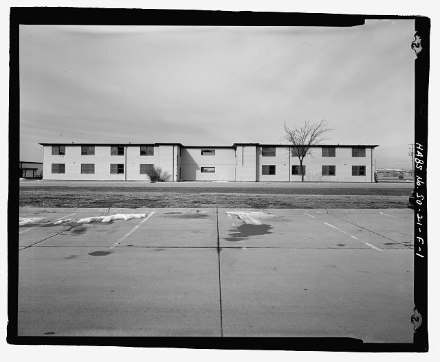1. East elevation, view to west. - Ellsworth Air Force...