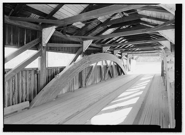 PANORAMA OF INTERIOR - Taftsville Bridge, Spanning...
