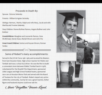 Robert Delane Selensky Obituary