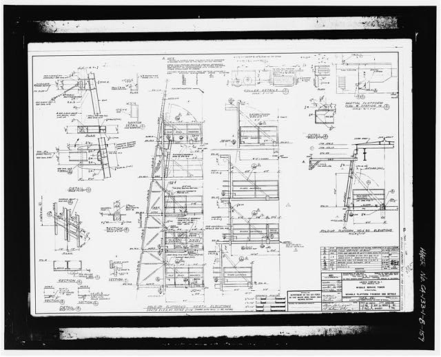 159. Photocopy of drawing (1958 mechanical drawing by the...