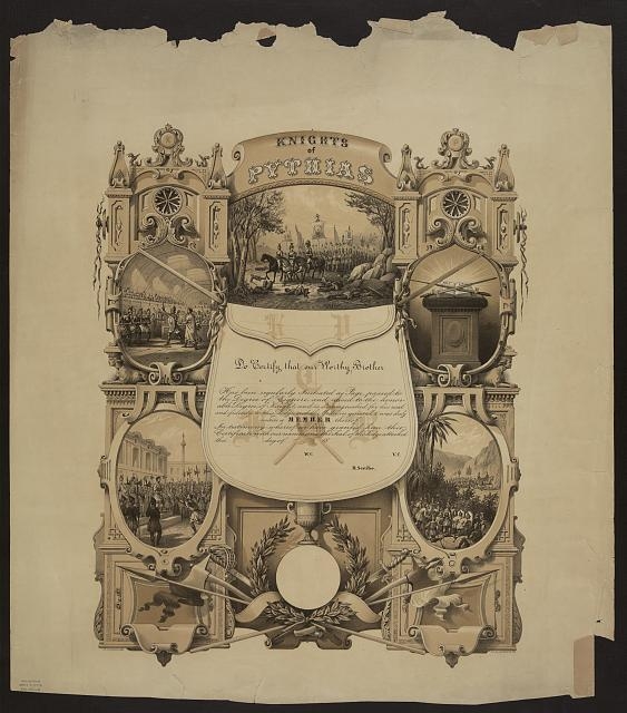 Knights of Pythias / James Queen del. ; P.S. Duval, Son &...