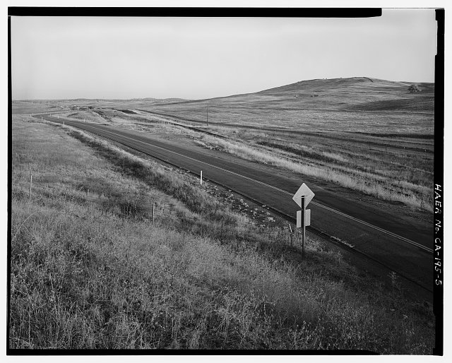 5. CONTEXTUAL VIEW OF DITCH OVERLOOKING OLD PLACERVILLE...