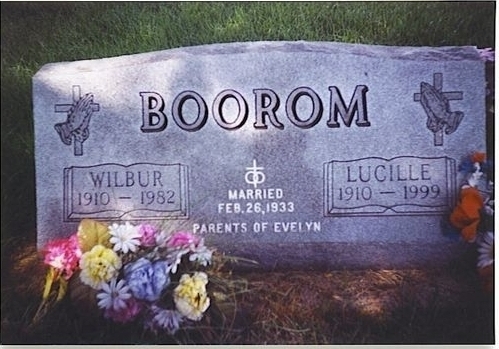 Tombstone of Wilbur & Lucille